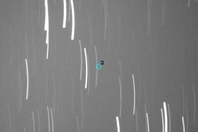 Motion-Aligned Stack - Tracking a Faint Asteroid